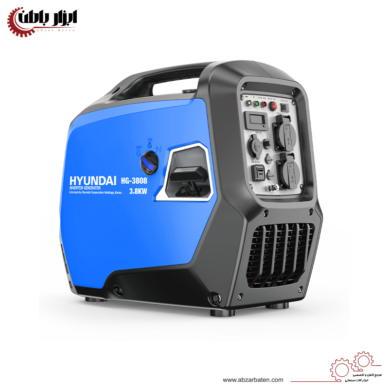 موتور برق اینورتر سایلنت 3.5 کیلووات هیوندای مدل HG-3808