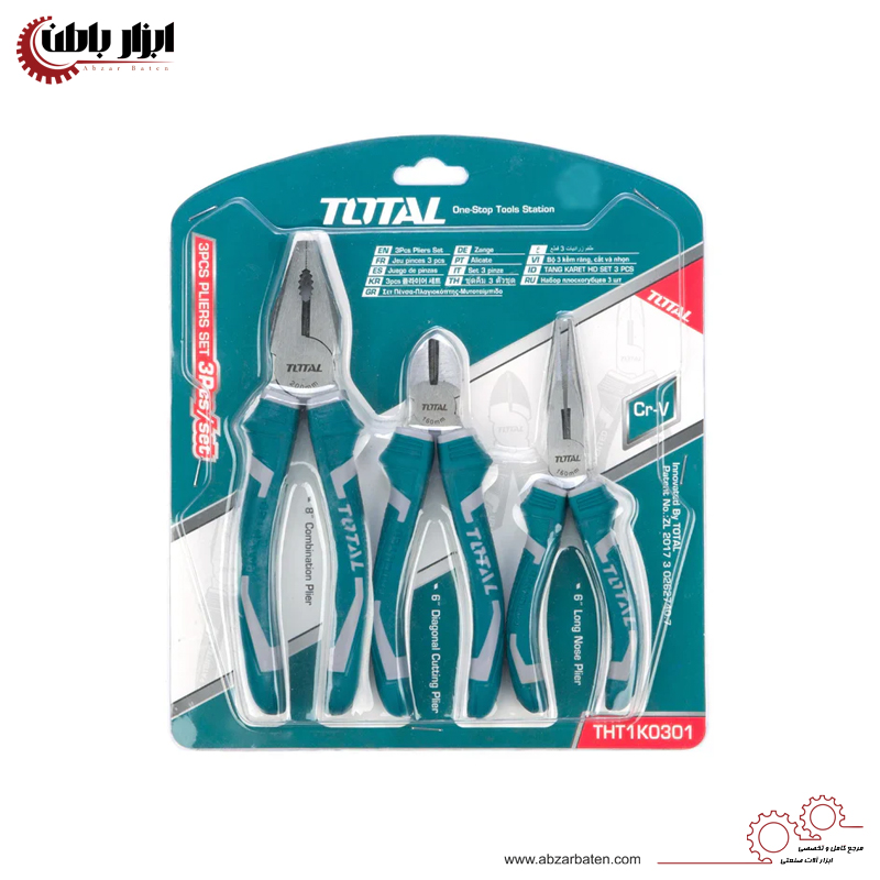 ست انبر دست 3پارچه اکونومی توتال مدل THT1K0301
