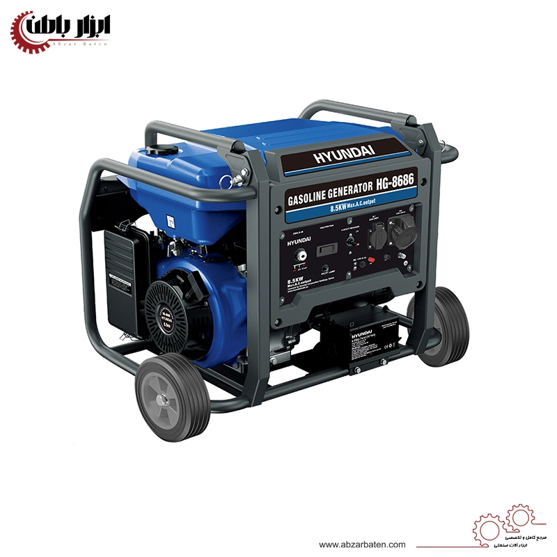 موتور برق بنزینی 8.5 کیلو وات هیوندای مدل HG-8686PRO