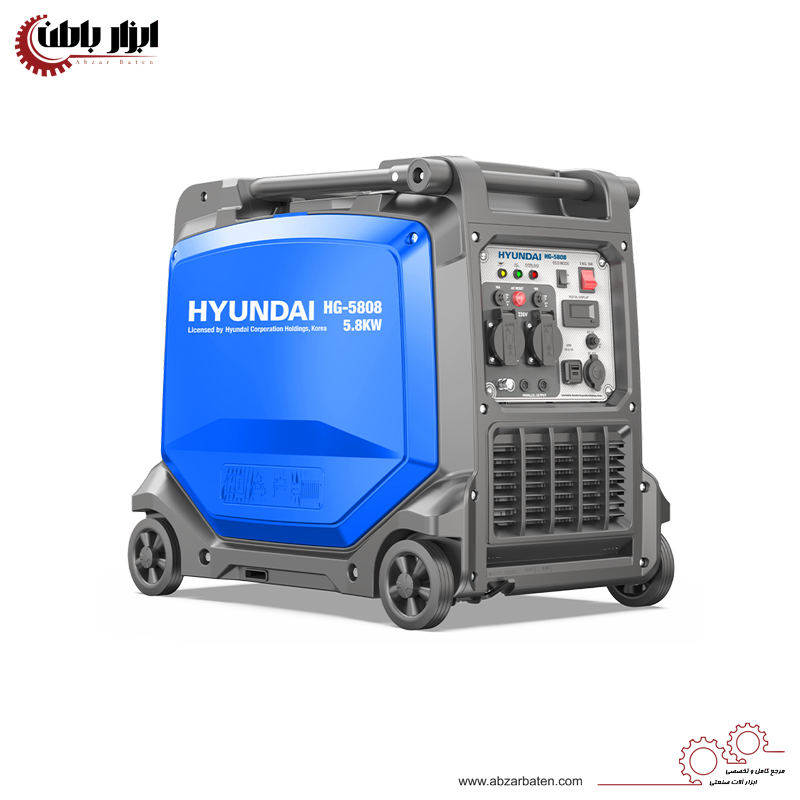 موتور برق اینورتر سایلنت 5.7 کیلووات هیوندای مدل HG-5808