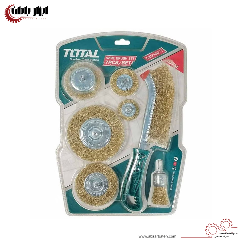 ست 7 عددی فرچه سیمی توتال مدل TAC310071