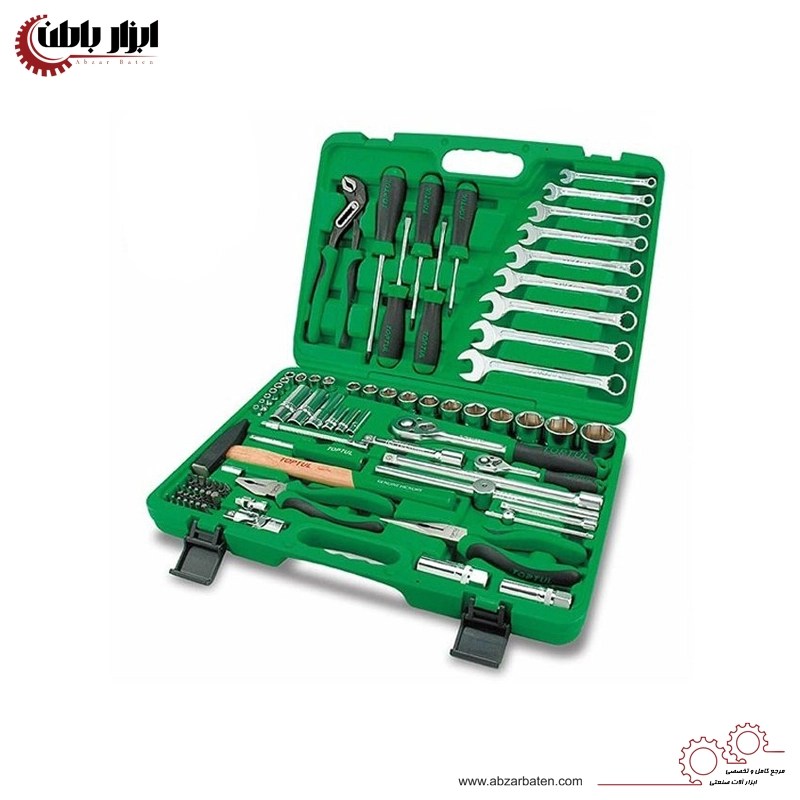 جعبه ابزار سامسونتی سبز 80 پارچه تاپ تول مدل GCAI8002