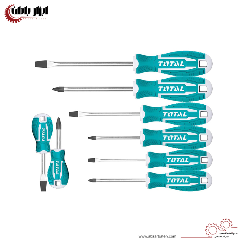 ست پیچ گوشتی 8 پارچه توتال مدل THT250608