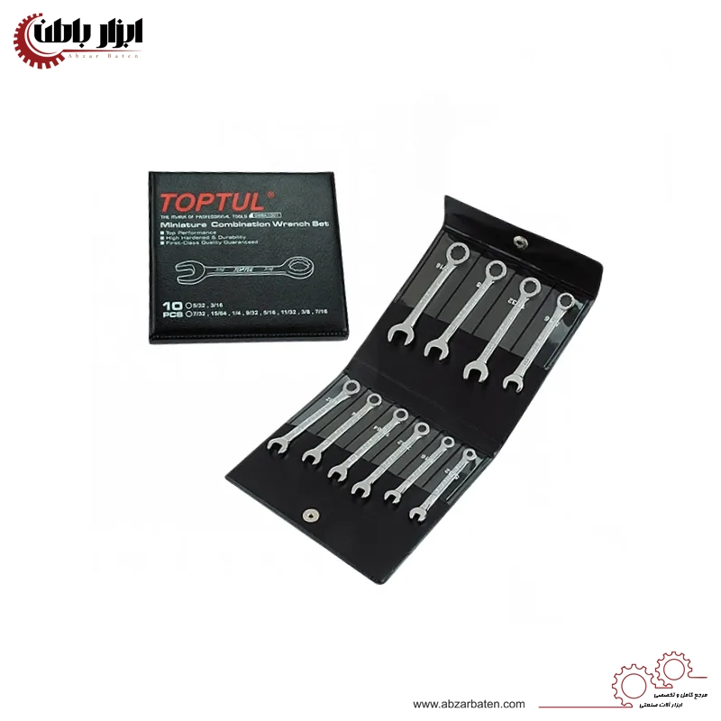 ست آچار یکسره کوتاه 10 عددی اینچی تاپ تول مدل GBBA1001
