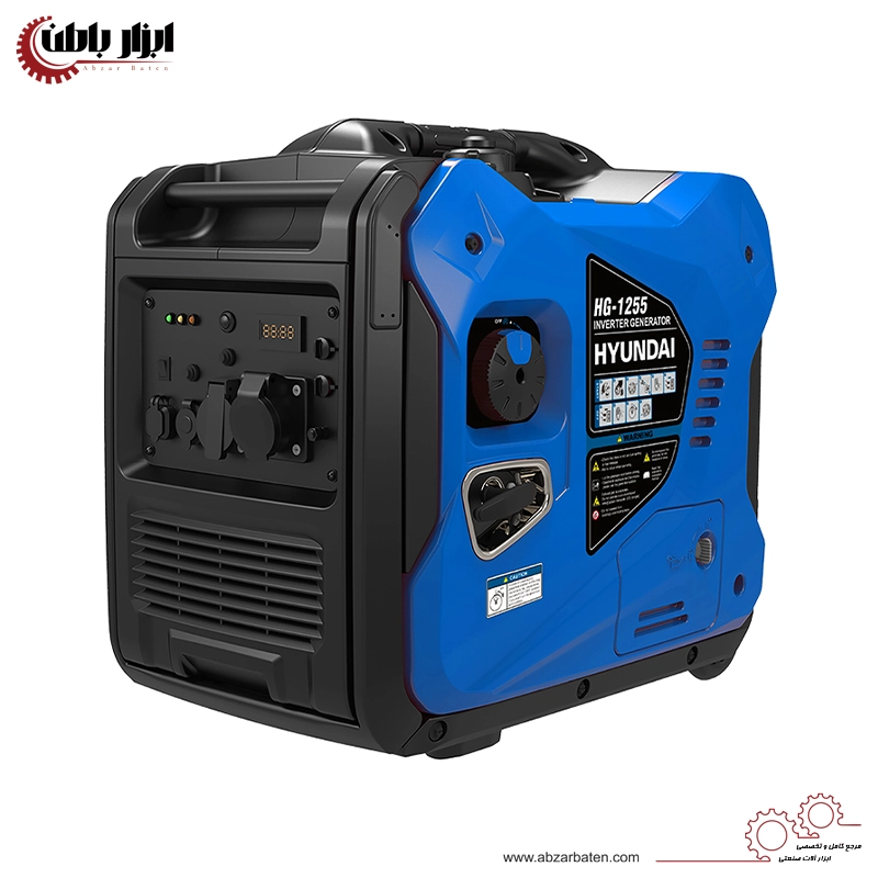 موتور برق بنزینی اینورتر سایلنت 5500 وات هیوندای مدل HG-1255