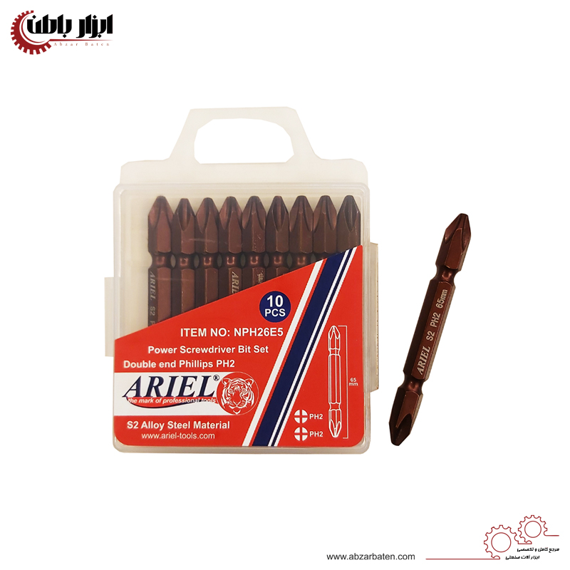 نوک پیچ گوشتی چهارسو آریل مدل NPH26E5